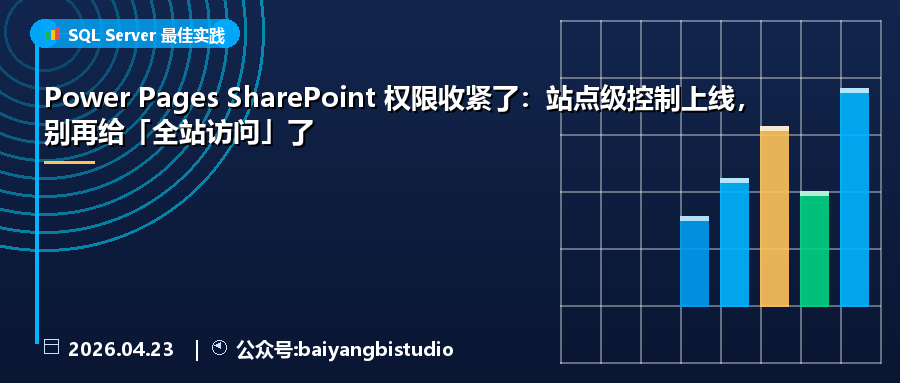 Power Pages SharePoint 权限收紧了：站点级控制上线，别再给「全站访问」了