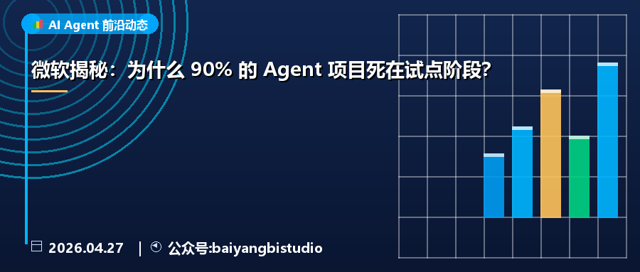 微软揭秘:为什么 90% 的 Agent 项目死在试点阶段?