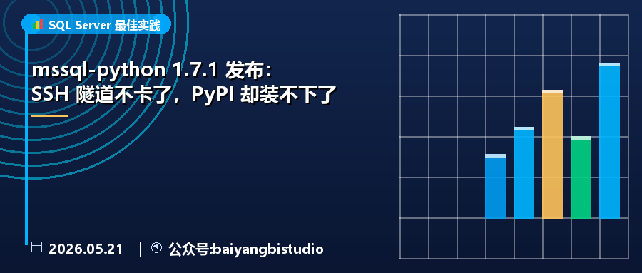 mssql-python 1.7.1 发布：SSH 隧道不卡了，PyPI 却装不下了