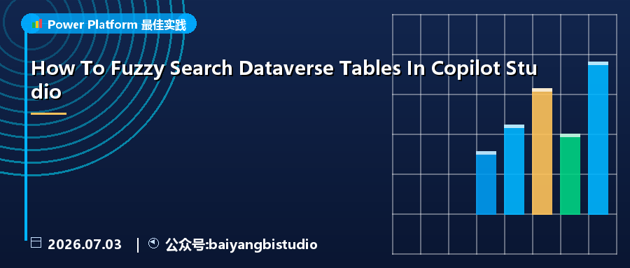 在 Copilot Studio 中模糊搜索 Dataverse 表