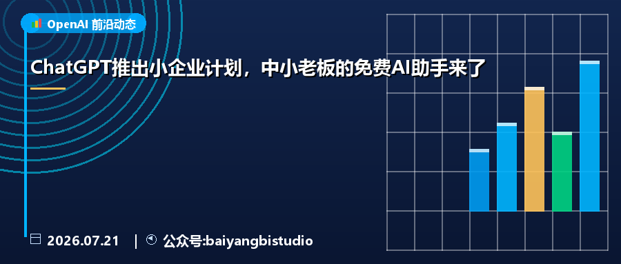 ChatGPT推出小企业计划,中小老板的免费AI助手来了