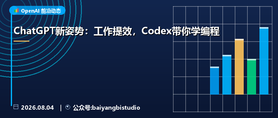 ChatGPT新姿势:工作提效,Codex带你学编程