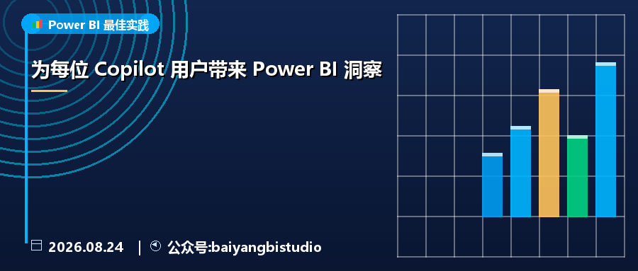 为每位 Copilot 用户带来 Power BI 洞察